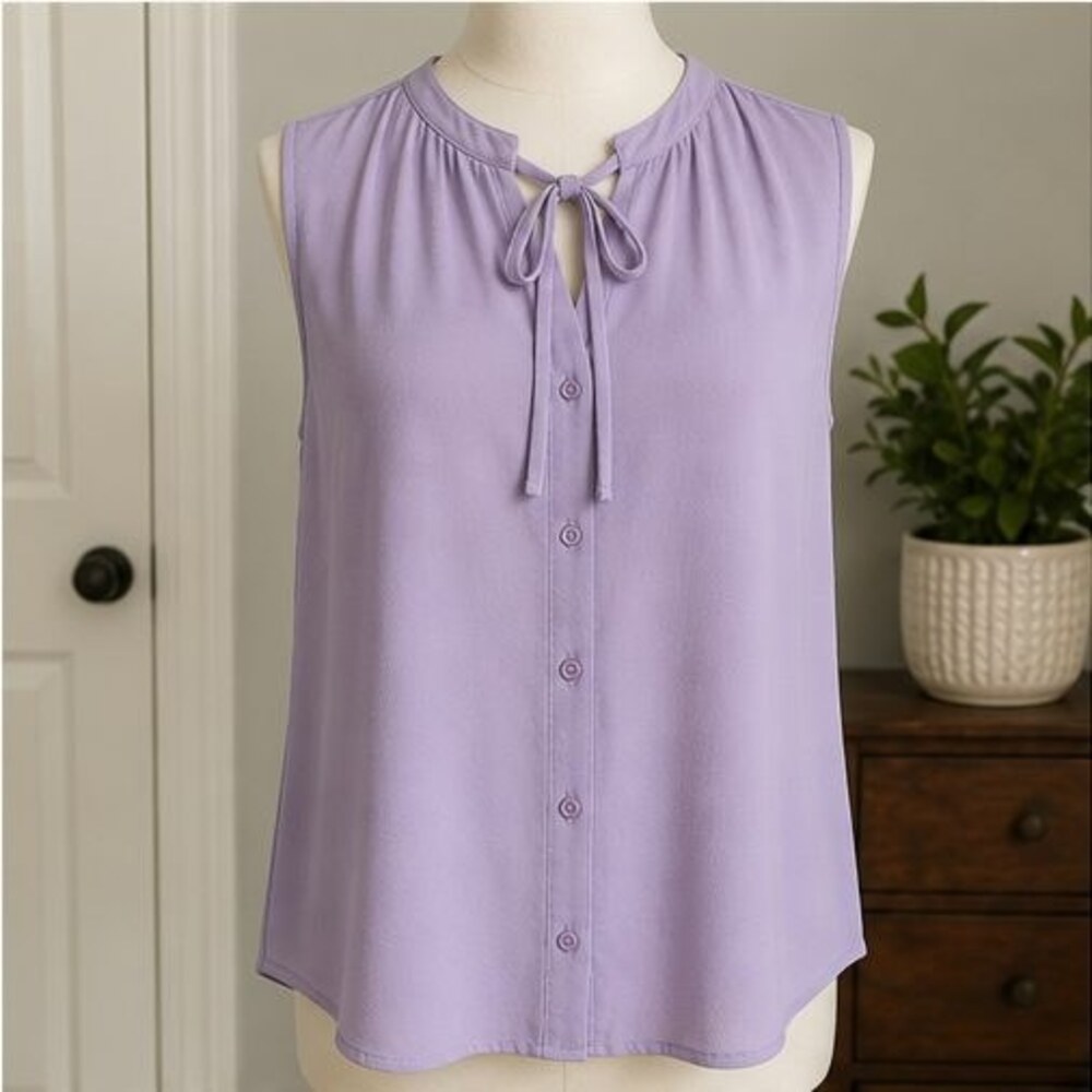 Lilac Smocked Top